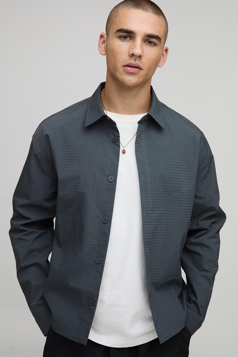 Oversized Nylon Ripstop Shirt